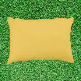 Cojín Decorativo Color sólido amarillo de la rosa de primo