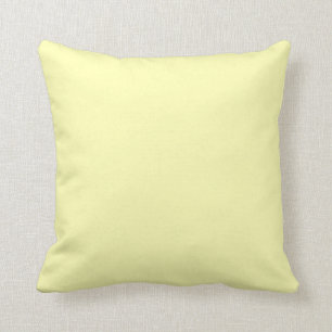 Cojín Decorativo Color sólido amarillo pastel Minimalista
