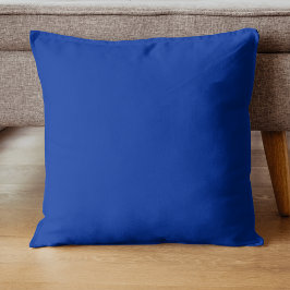 Cojín Decorativo Color sólido de cobalto eléctrico | Clásico Elegan