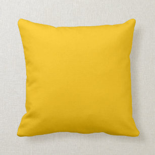 Cojín Decorativo Color sólido limón profundo mostaza amarillo