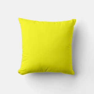 Cojín Decorativo Color sólido neón amarillo