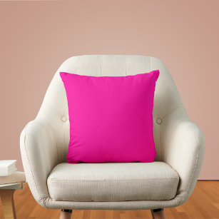 Cojín Decorativo Color sólido neón rosado