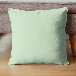 Cojín Decorativo Color Sólido Pistacho Pastel | Clásico | Elegante