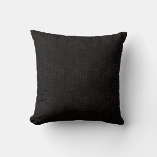 Cojín Decorativo Color sólido texturizado negro