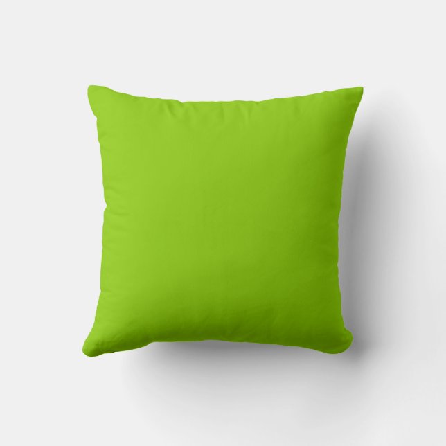 Cojín Decorativo Color Sólido Verde Brat (Reverso)