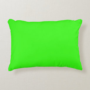 Cojín Decorativo Color sólido verde neón