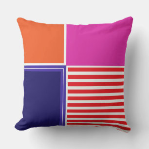 Cojín Decorativo Colores atrevidos, buen diseño gráfico