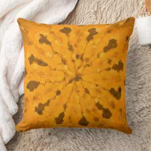 Cojín Decorativo Colores cálidos naturales de la tierra Ocre dorado