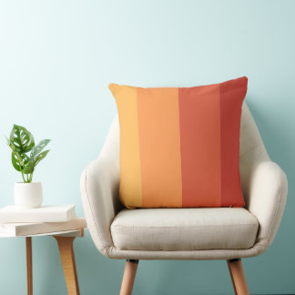 Cojín Decorativo Colores cálidos - rayas tonos retro 