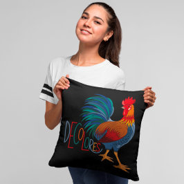 Cojín Decorativo Colores Cursillo Colorful Rooster