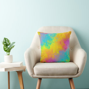 Cojín Decorativo Colores de agua - Patrón sin foco 11