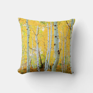 Cojín Decorativo Colores de otoño de árboles de Aspen 1