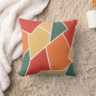 Cojín Decorativo Colores de otoño geométricos para decoración del h
