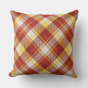 Cojín Decorativo Colores de otoño rojos, amarillos, verdes y dorado