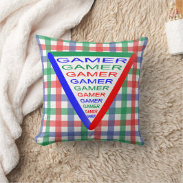 Cojín Decorativo Colores del sistema de juegos para jugadores 3 RGB