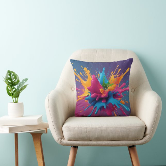 Cojín Decorativo colores explosivos (Silla)