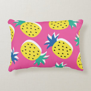 Cojín Decorativo Colores Locos De Piña: Pop-Art Infantil.