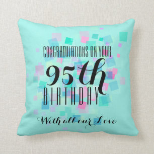 Cojín Decorativo Colores Mint Pastel 95º Personalizado cumpleaños