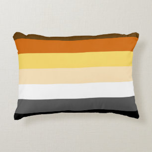 Cojín Decorativo Colores Orgullo Oso Gay Bandera Orgullo Oso