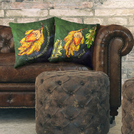 Cojín Decorativo Colores otoñales de oro de maíz Inspiradores