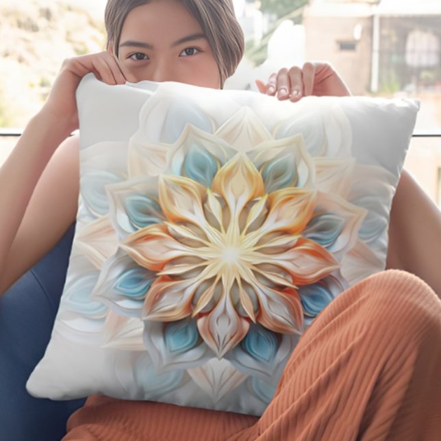 Cojín Decorativo Colores Pastel brillantes Mandala (Subido por el creador)