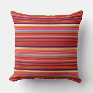 Cojín Decorativo Colores rayados vintage lindos