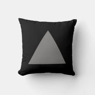 Cojín Decorativo Colores triangulares - 50pc gris con negro