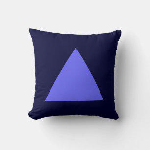 Cojín Decorativo Colores triangulares - Azul eléctrico con Marina D