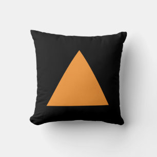 Cojín Decorativo Colores triangulares - Lt Naranja en negro