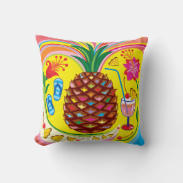 Cojín Decorativo Colores Veraniegos de Piña Fresca