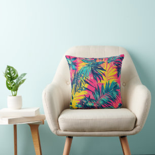 Cojín Decorativo Colores Vibrantes Patrón Exótico