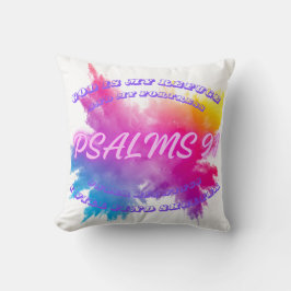 Cojín Decorativo Colores vibrantes salpicaduras Salmo 91
