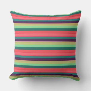 Cojín Decorativo Colores vintage rayados lindos