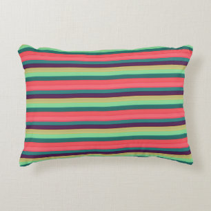 Cojín Decorativo Colores vintage rayados lindos