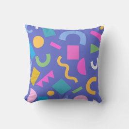 Cojín Decorativo Colorful Abstract Geometric Memphis Style Pattern