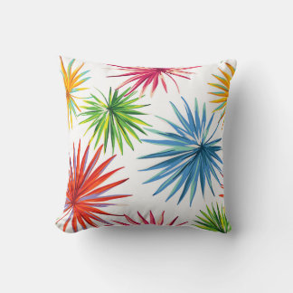 Cojín Decorativo Colorful Abstract Palm Burst
