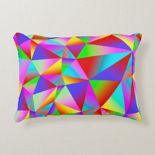 Cojín Decorativo Colorful background from many multicolored triangl