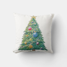 Cojín Decorativo Colorful Christmas Tree
