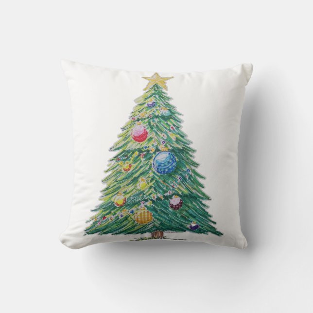 Cojín Decorativo Colorful Christmas Tree (Anverso)