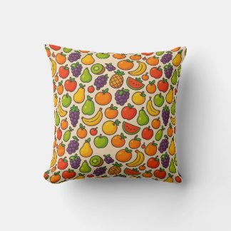 Cojín Decorativo Colorful fruits patterned