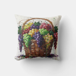 Cojín Decorativo Colorful Grapes Basket
