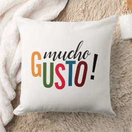 Cojín Decorativo ¡Colorful Mucho Gusto! Encantado de conocerte