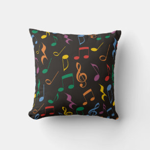Cojín Decorativo Colorful Music Notes