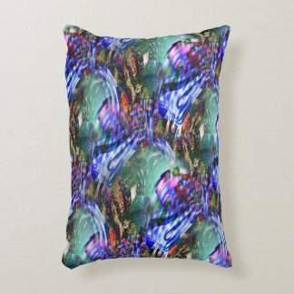 Cojín Decorativo Colorida fluctuación de imagen virtual sobre el ac