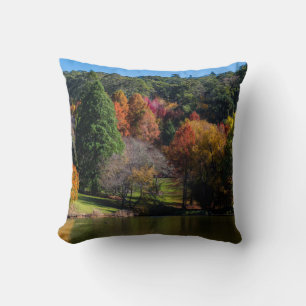 Cojín Decorativo Colorida fotografía de paisaje otoñal