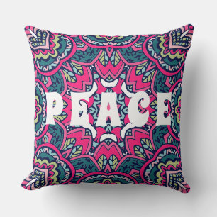 Cojín Decorativo Colorida impresión del patrón de boho hippie de Ma