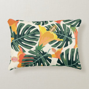 Cojín Decorativo Colorida textil tropical exótica