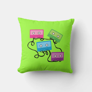 Cojín Decorativo Coloridas cintas de cassette