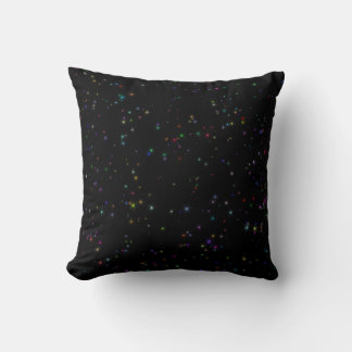 Cojín Decorativo Coloridas estrellas brillantes en el cielo nocturn