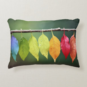 Cojín Decorativo Coloridas hojas Tranquila naturaleza